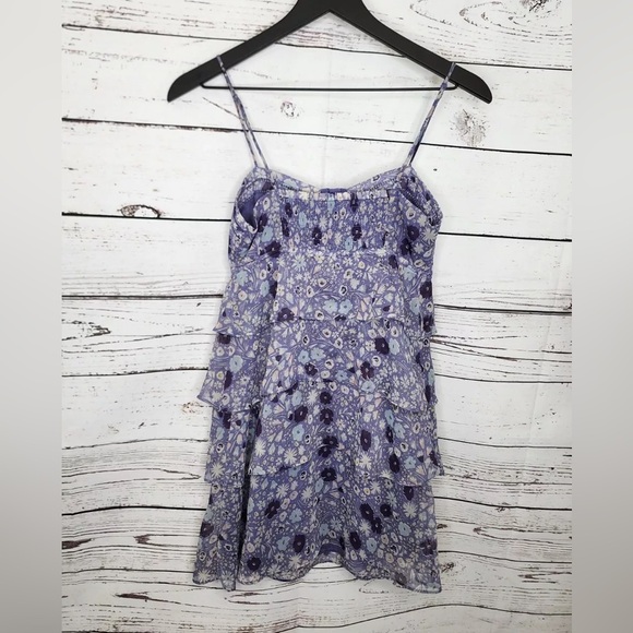 🇺🇸AEO Purple Floral Dress, size 10 - Picture 2 of 6
